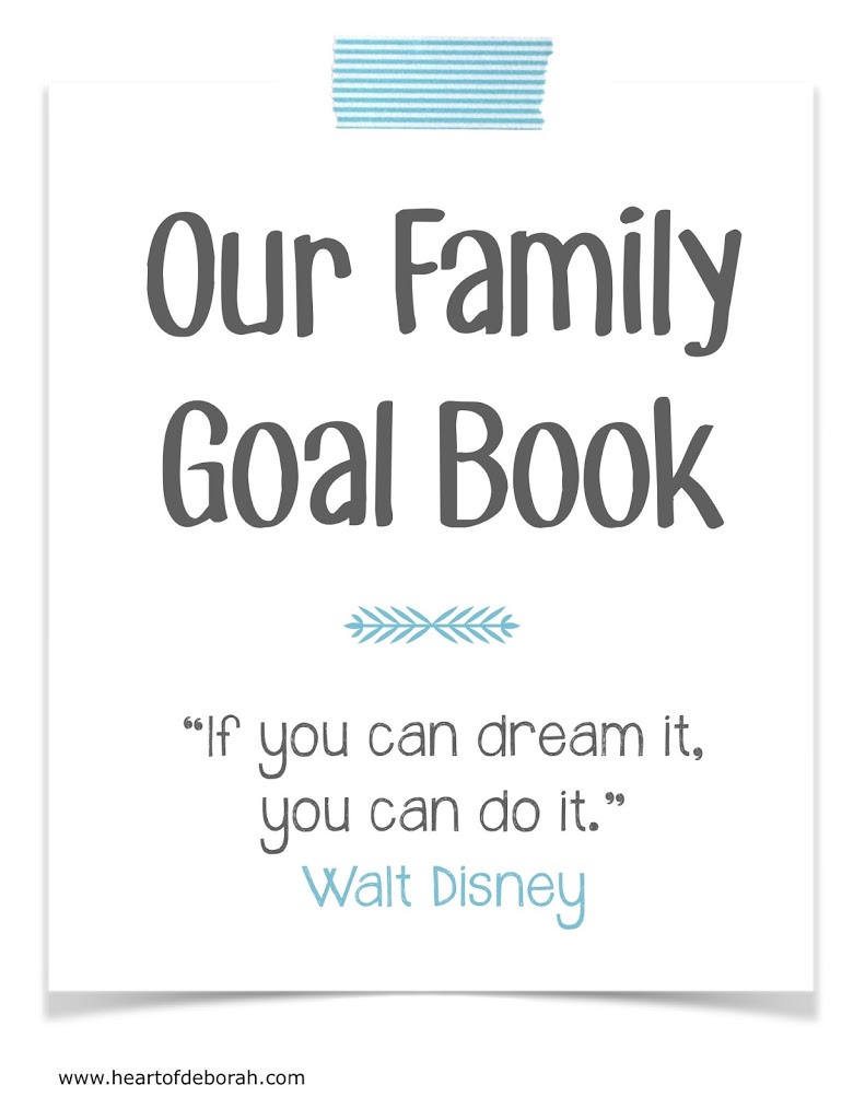 Family Goal Book A Family Fun Activity