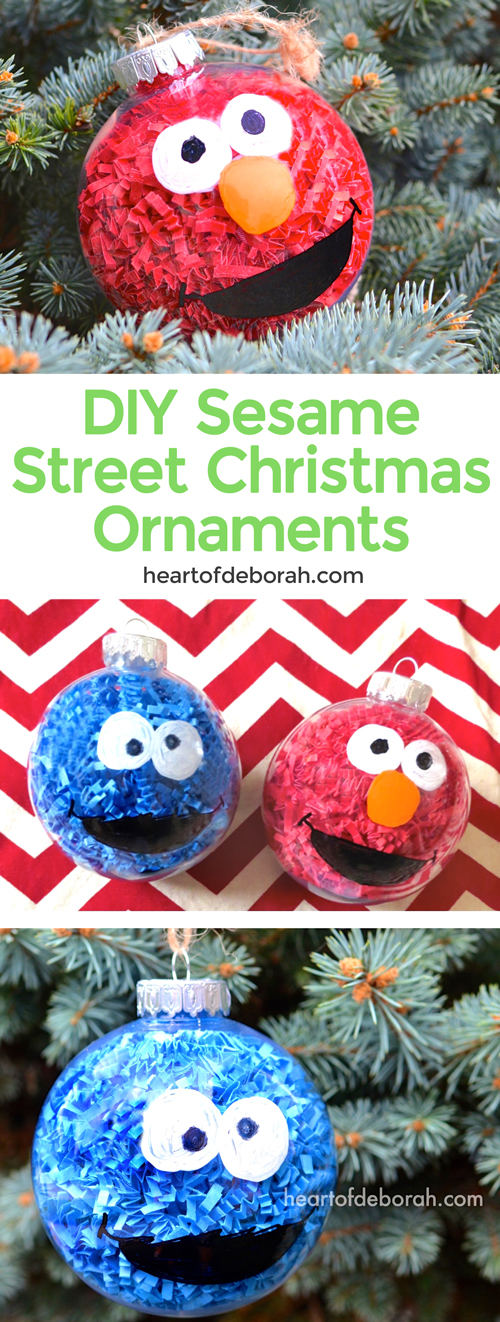 DIY Sesame Street Ornaments - Hey, Let's Make Stuff