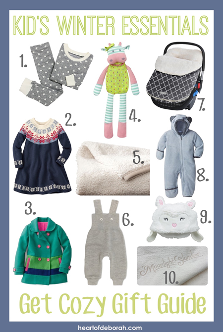 Looking for the perfect holiday gift? Check out these 10 kid's winter essentials. This gift guide features cozy, comfortable and cute ways to stay warm this winter!