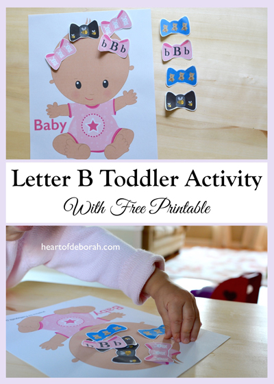 This letter b printable is a great children's activity for letter recognition and exposure to other early literacy skills. 