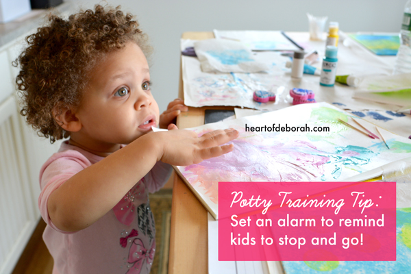 What to do when your child won't stop playing to go potty! 3 tips to help reduce your kid's potty training accidents.