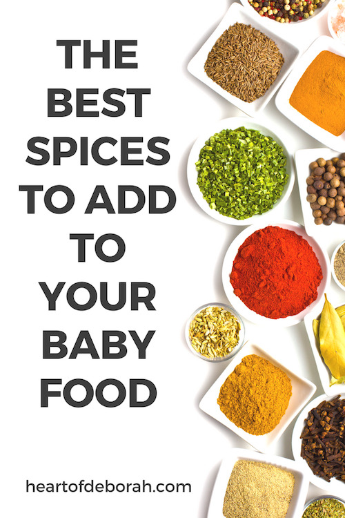 Spices for baby store food