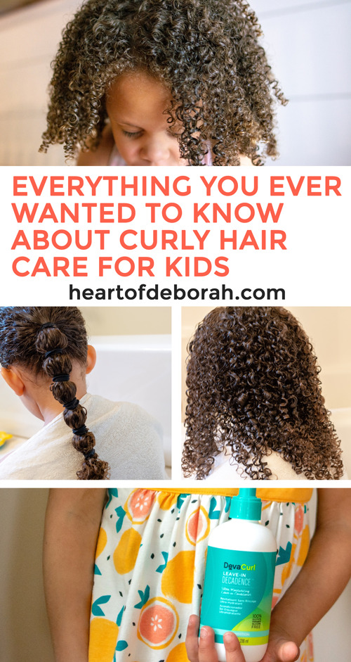 Not sure how to care for your child's gorgeous curls? With these 7 tips for curly hair care in kids learn how to maximize curl definition and embrace your child's naturally curly hair! #curlyhair #devacurl #biracialhair #mixedhair #curls