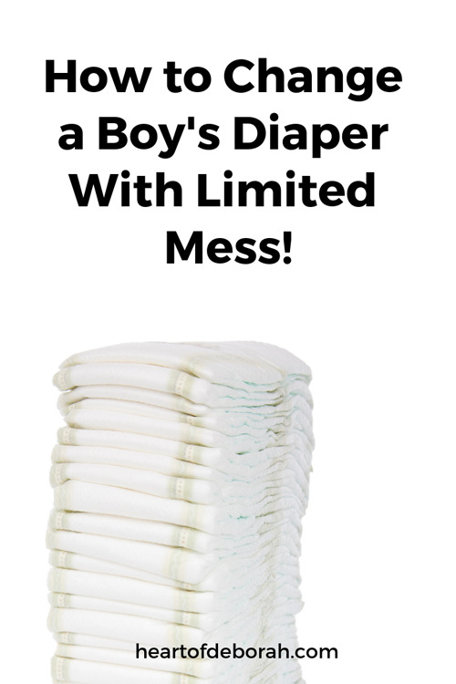 I thought changing a girl's diaper was so much easier. Learn how to change a boy's diaper with limited mess! 