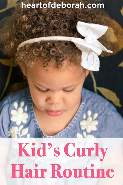 Our favorite hair care products for naturally curly hair and our kid's curly hair routine. Our daughter is biracial and has dense curls! Here are 7 hair care steps to make her curls beautiful.