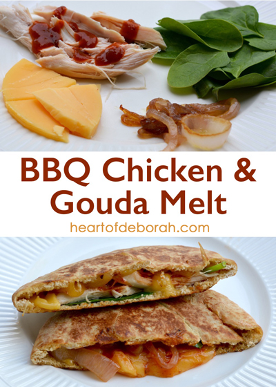 BBQ Chicken Gouda Melt Recipe. Your family will love this grilled sandwich!