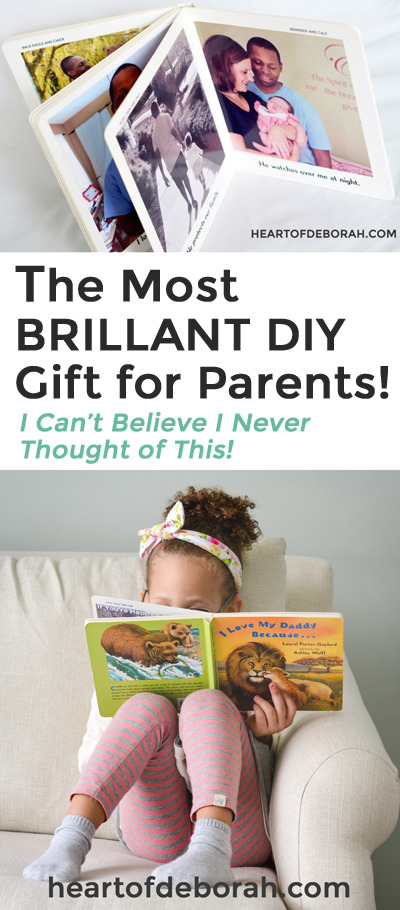 Looking for a unique DIY gift idea for mommy, daddy or the kids? Create this personalized board book as a DIY gift from kids! Perfect for Mother's Day or Father's Day.  #fathersday #giftidea #DIY #giftfordad #motherhood