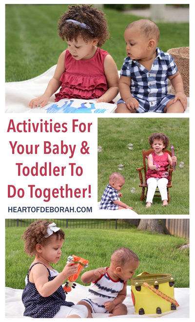 Best Parenting Posts of 2016: 10 Baby and Toddler Activities for Sibling Play. Activities your baby and older children can do together and create a special bond.