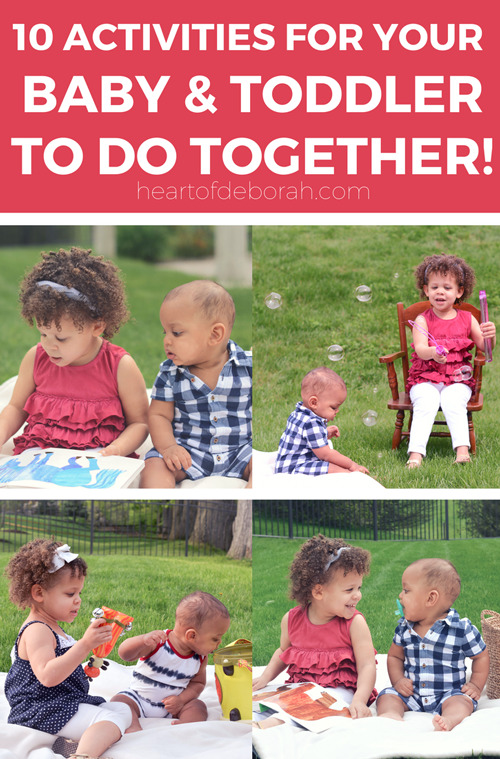 It's not easy to find activities that your kids can do together. You can encourage a sibling relationship and play with these brilliant baby and toddler activities they can play together. #kidsactivities #siblings #siblingplay #baby #toddlerplay #parenting 