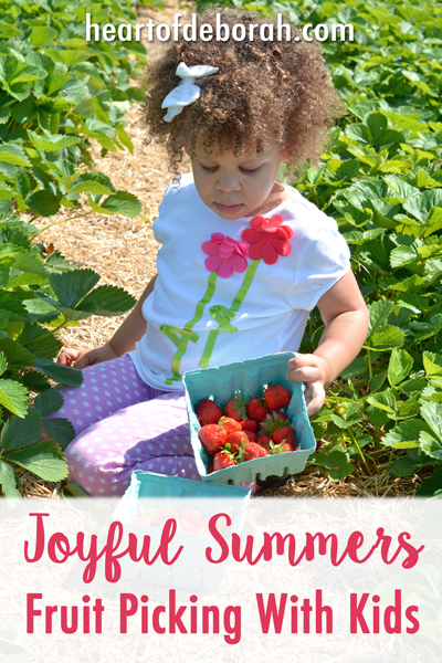 Do you have a special summer tradition with your family? Fruit picking with kids is our new summer gem! We had family fun while incorporating a low key learning experience.