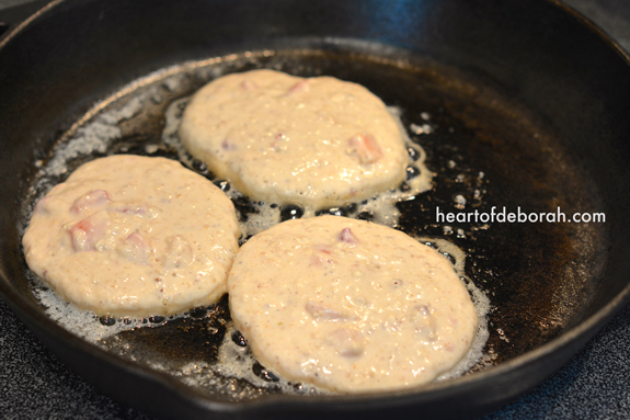 Simple Strawberry Oatmeal Pancake Recipe! We had so much fun cooking this with kids in the kitchen. 