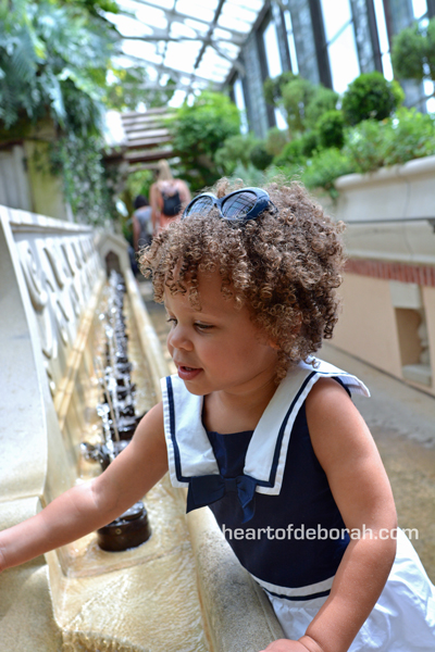 Enjoying our time at Longwood Gardens. Read how we turned this summer activity into a treasured moment with Janie and Jack.