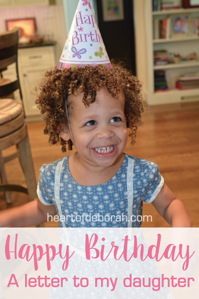 A letter to my daughter on her 3rd birthday. Happy Birthday Izzy!