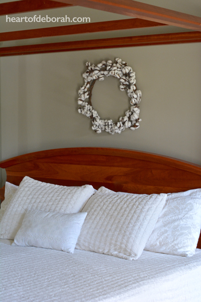 Farmhouse Bedding From Garnet Hill & Eileen Fisher. The washed linen sheets pair perfectly with the rippled organic cotton coverlet. The perfect romantic rustic combination for the master bedroom.