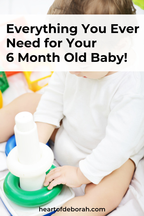 Not sure what your 6 month old baby needs? Here are my favorite baby toys, feeding essentials for your baby and more. Resources and links for new moms with small babies.