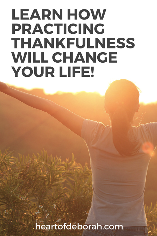 Need more peace or joy in your life? Here are 3 reasons why practicing thankfulness will change your life and impact your emotional and spiritual wellbeing. Plus action steps to put it into practice!