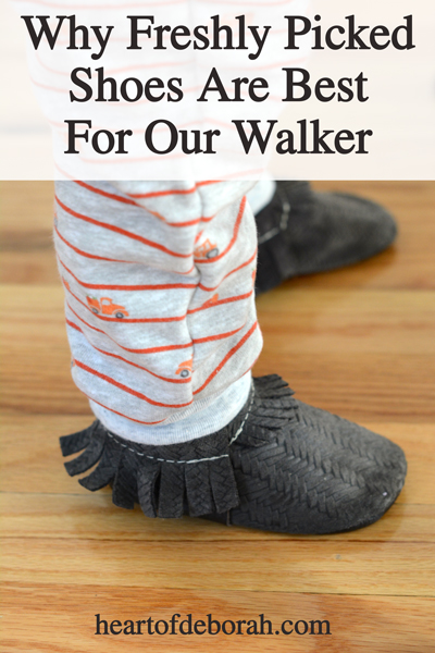 Our baby boy recently took his first steps and we love Freshly Picked moccasins for our baby's first pair of shoes. They are best for walkers, ready more and be sure to enter the giveaway!