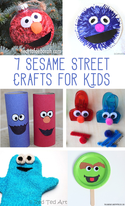 Do you have a preschooler who loves Elmo? Then they will love making these 7 fun Sesame Street crafts for kids! Make their favorite Sesame characters with these fun and easy to make crafts.