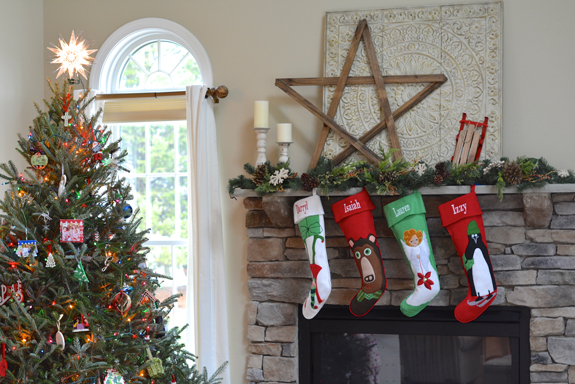 A tree and stockings make such a difference in your home. You don't need to go all out to have a wonderful Christmas. Embrace the season with less stress!