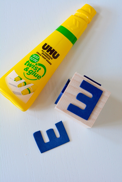 DIY Name Stamp For Kids. The perfect DIY gift idea for young children who just learned to spell their name.