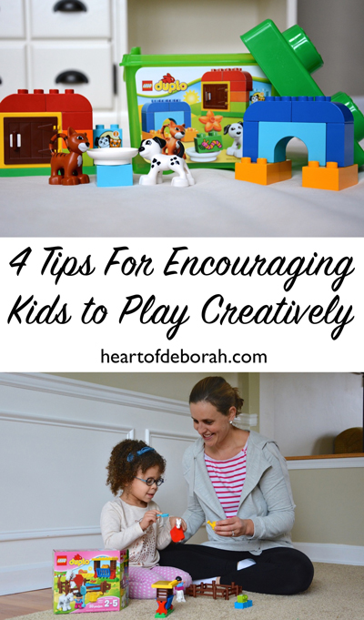 Looking to maximize playtime with your child? Here are 4 ideas for encouraging kids to play creatively and engaging your child in imaginative play!