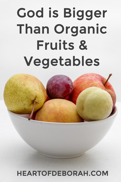 After learning about plant based diets, I was adamant about eating organic. Until I realized God is greater than my hope in food to heal my body.