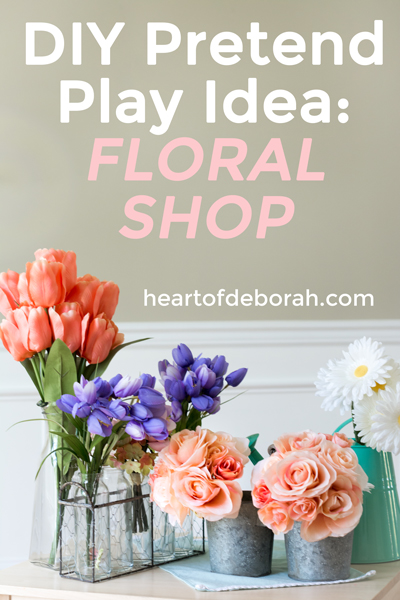 What a fun kids activity! Make your own pretend play flower shop with these directions. Your toddler will love this center.