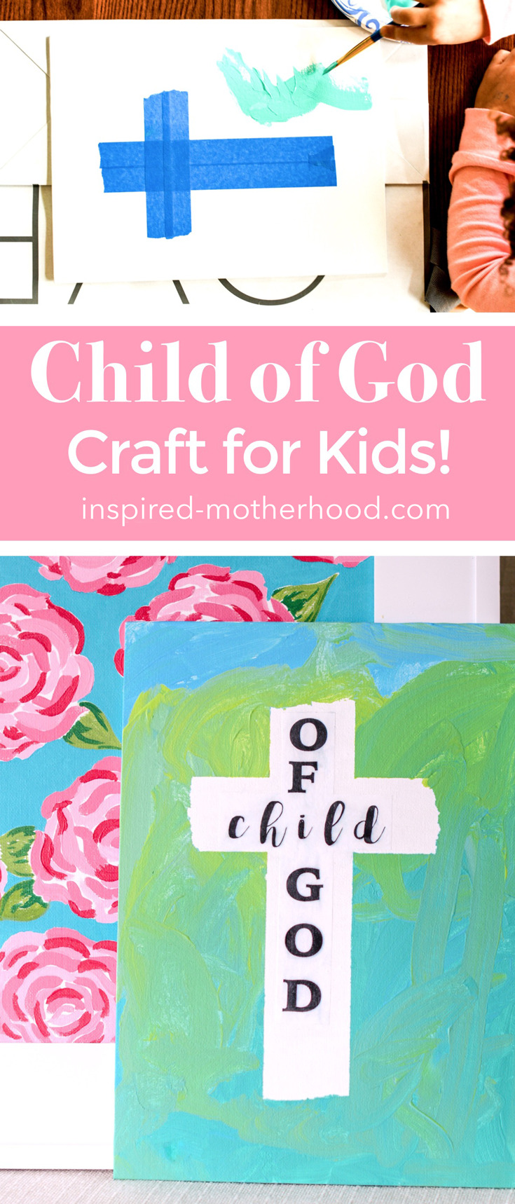 What a beautiful faith based craft your kids to DIY! They will love painting this easy cross craft.