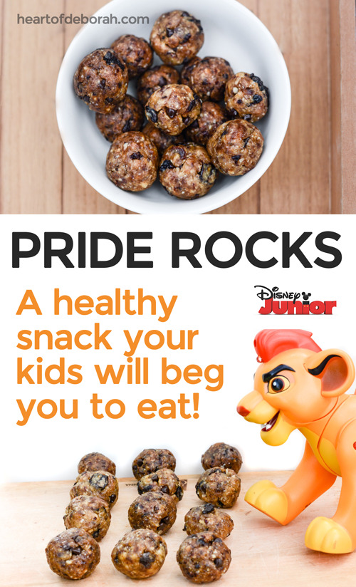 Delicious energy bite recipe for kids. Encourage healthy eating and have a blast with these Disney Junior snack ideas! Your kids will love joining the Lion Guard characters while eating their power bites (Pride Rock balls).