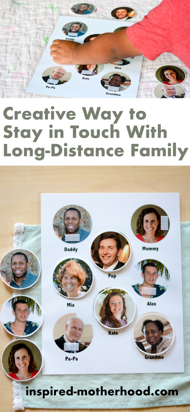 What a creative way to stay in touch with family who lives far away! Make this kid's activity to help build long-distance family relationships.