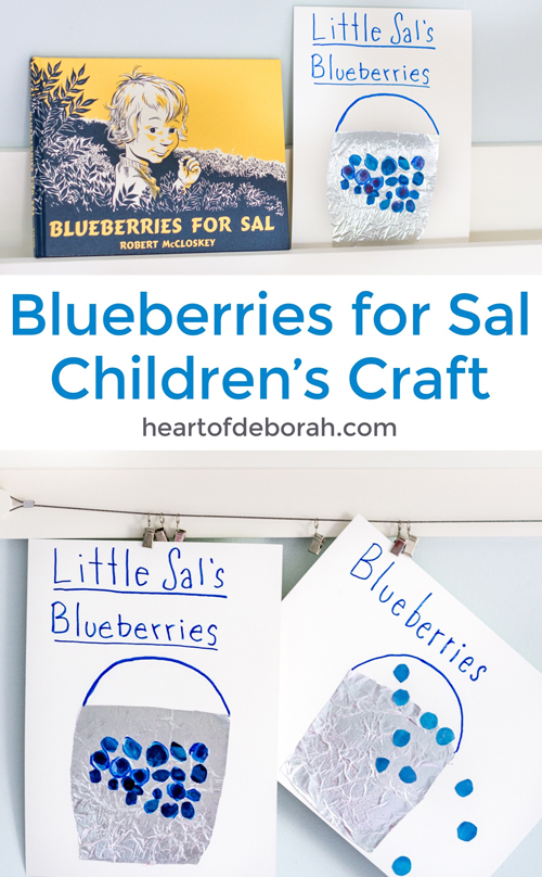 Looking for an educational kids craft? This kid's activity is perfect for your preschooler! Read the classic book Blueberries for Sal and craft your own blueberry pail.