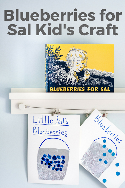 Blueberries for Sal is a classic children's book for preschoolers. This easy kid's craft pairs perfectly with the book. Create your own blueberry pail for Blueberries for Sal. Your preschooler will love this easy kids activity.