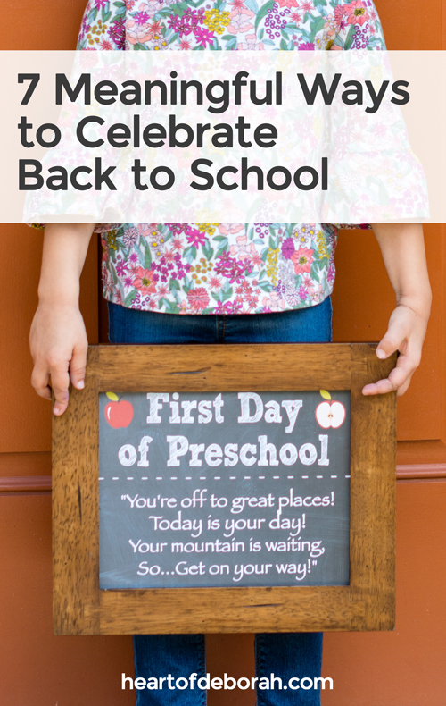 Back to school is here! Enjoy back to school with your kids this year using these 7 fun ideas to connect and celebrate. Have a wonderful first day of school.