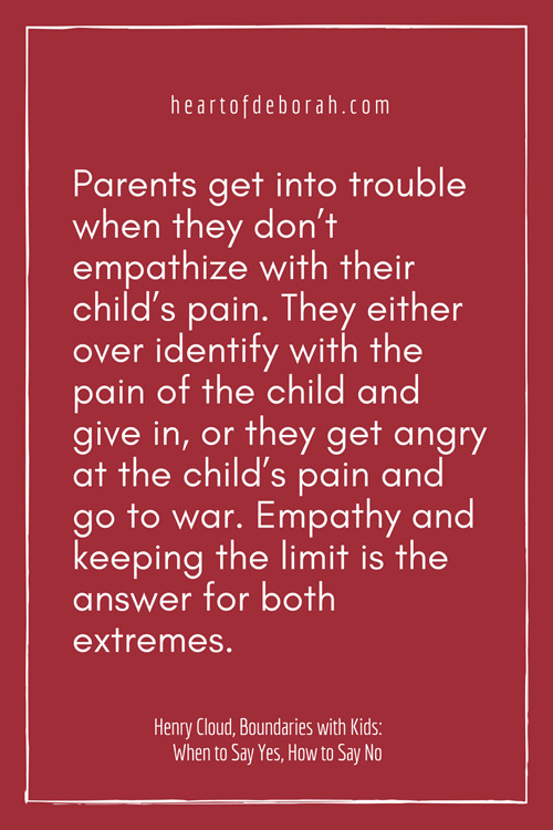 Awesome quote on boundaries with kids! 