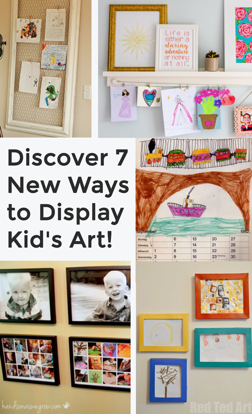 5 fun ways to display your kid's art at home