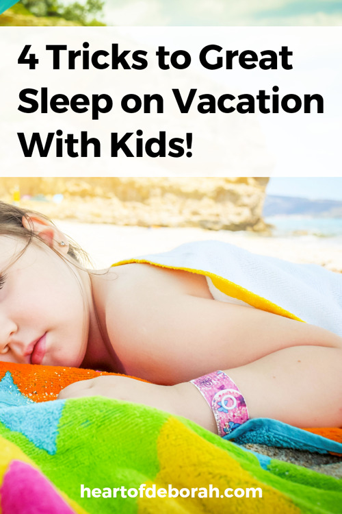 Traveling with kids? Make sure everyone gets a good night sleep with these parenting tips for getting your kids to sleep well on vacation.