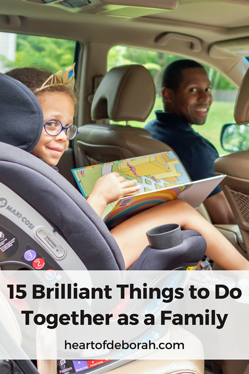 Find time to enjoy each other! Here are 15 easy and affordable activities for families to do together. Spend quality time with your kids!