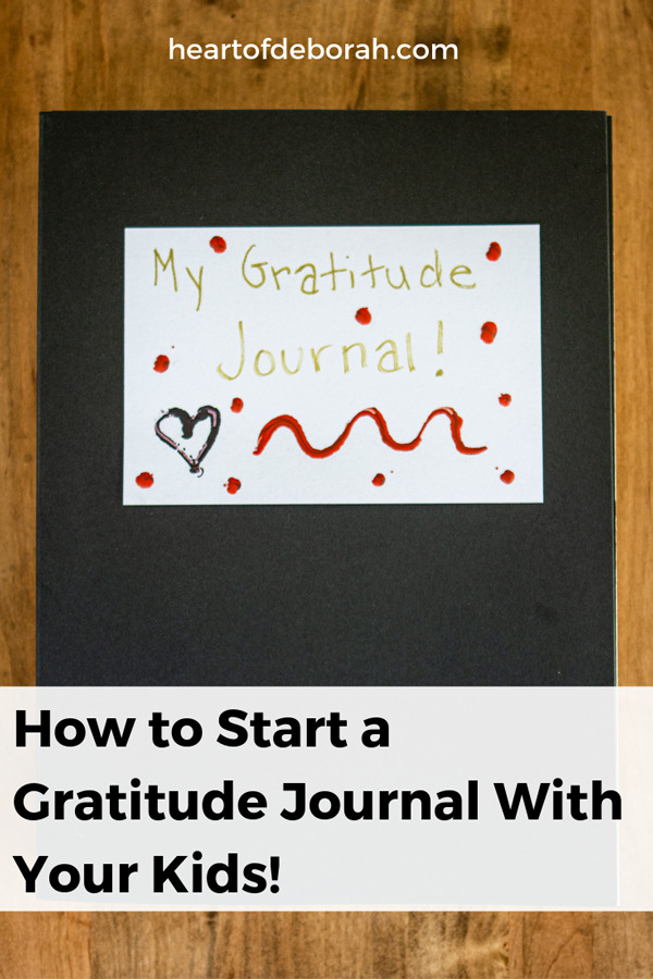 If you child is too young to write in a journal buy one with blank pages! They can still make a gratitude journal by drawing pictures of what they are thankful for. 