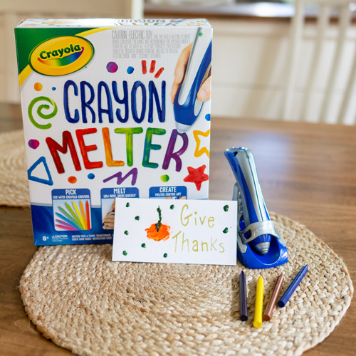 We love the Crayola crayon melter! Don't waste broken crayons, but reuse them to make new art.