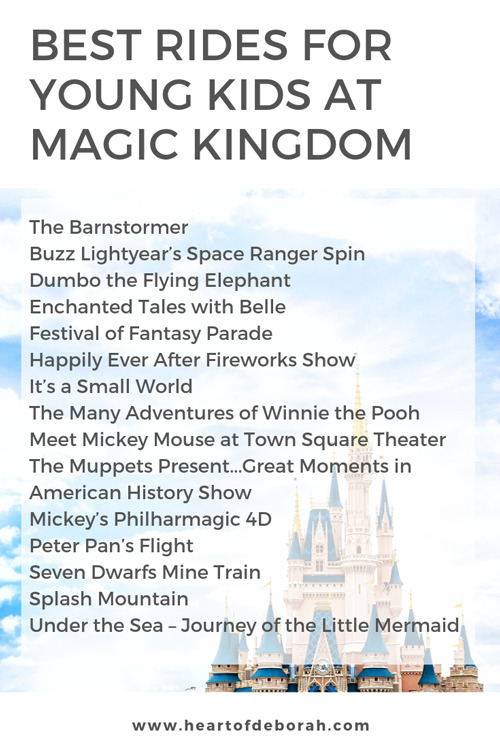 The best rides and shows at Disney World's Magic Kingdom for young kids! Preschoolers and toddlers will love these activities.