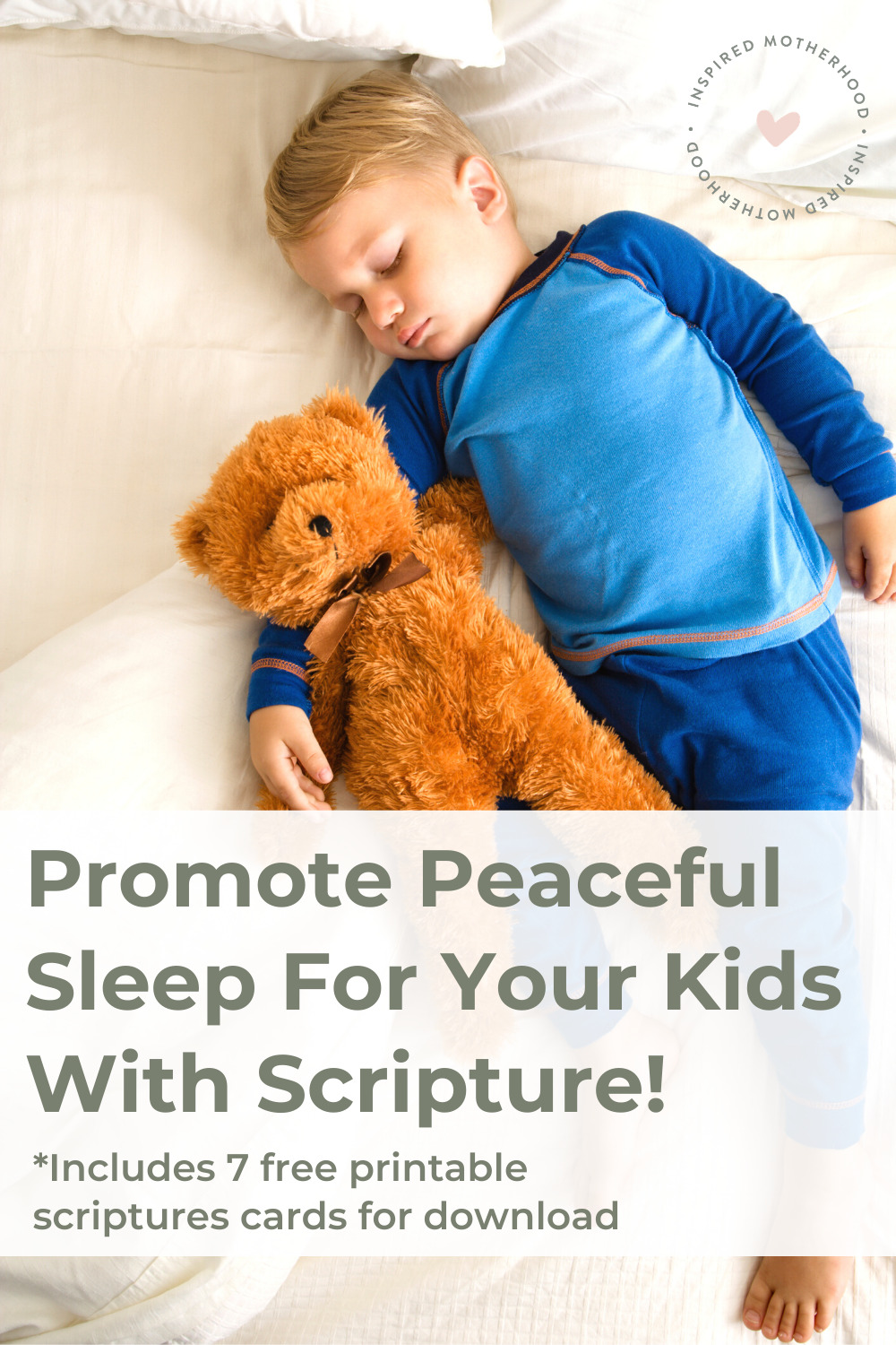 Does your child fight sleep because of bad dreams or nightmares? Here are 7 effective scriptures to overcome bad dreams. Find peaceful sleep with kids by praying these bible verses together! Plus free printable scripture cards for kids!