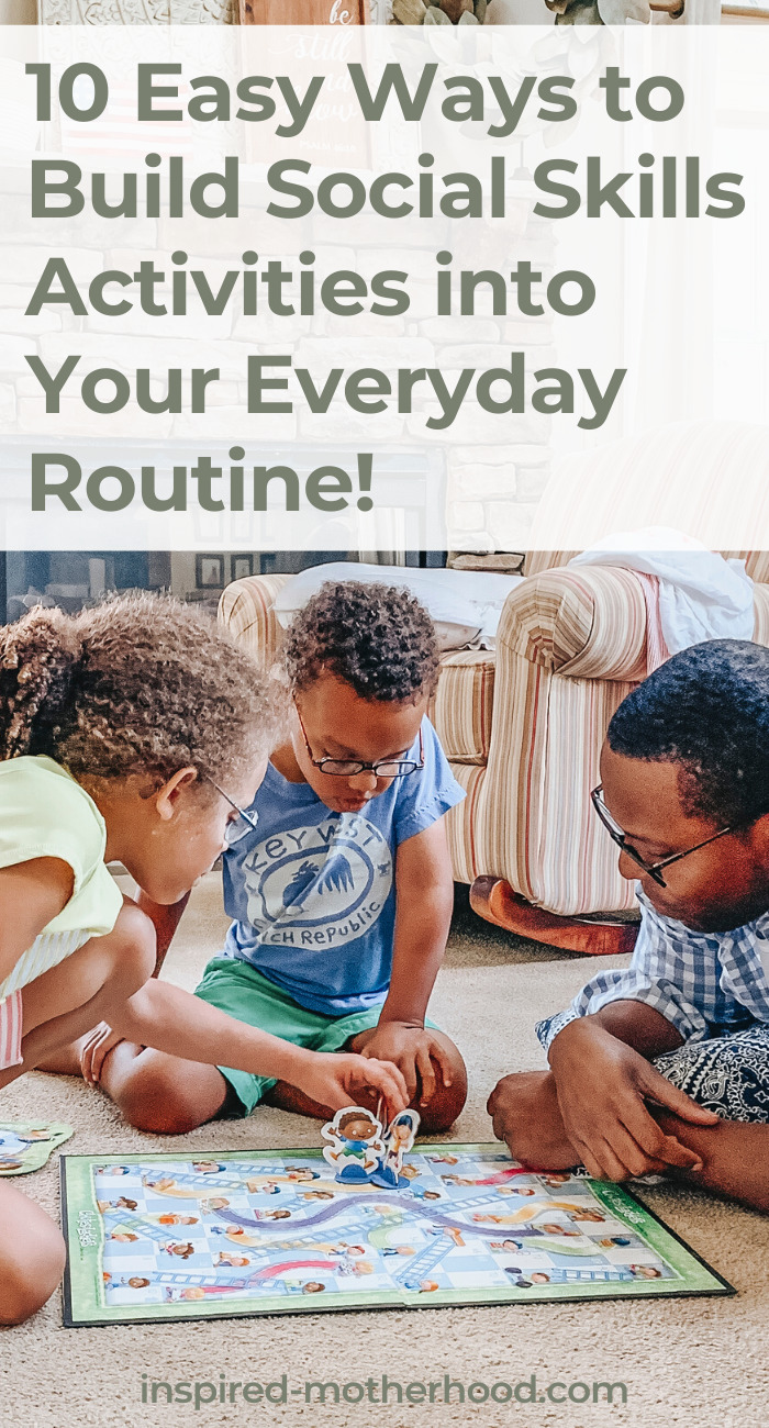 You can build social skills activities in to your everyday routine. You don't need anything special to start building your child's emotional intelligence. A School Psychologist gives you 10 easy activities to add into your preschoolers life. 