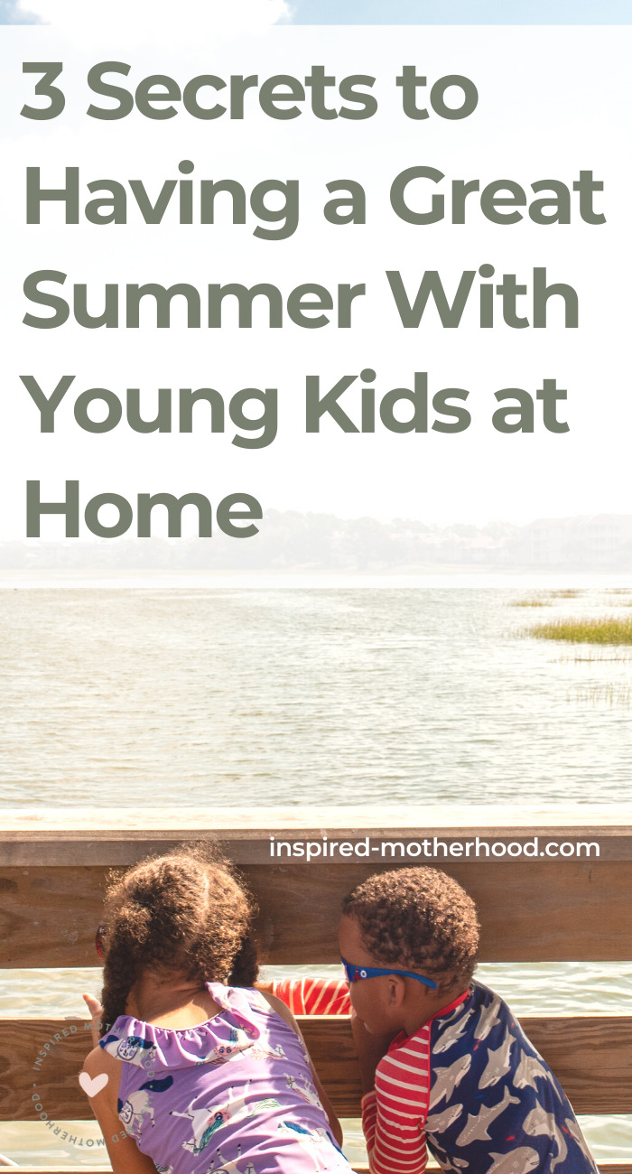 Do you need a summer schedule with small kids? Here is one mom's advice on how to create a structured summer while keeping it fun for kids at home.