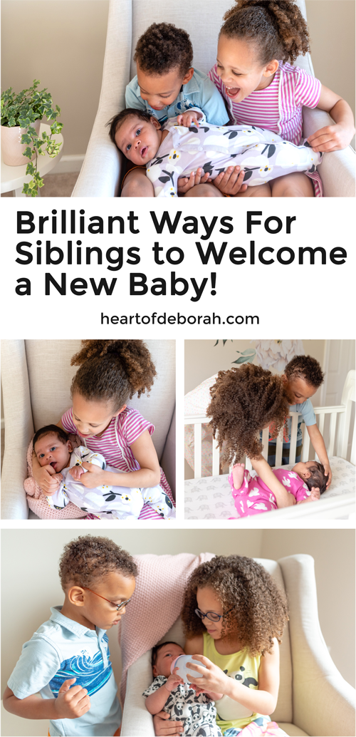 Welcome a new baby into your home with love. Encourage a strong sibling relationship with these simple tasks, jobs and tricks!