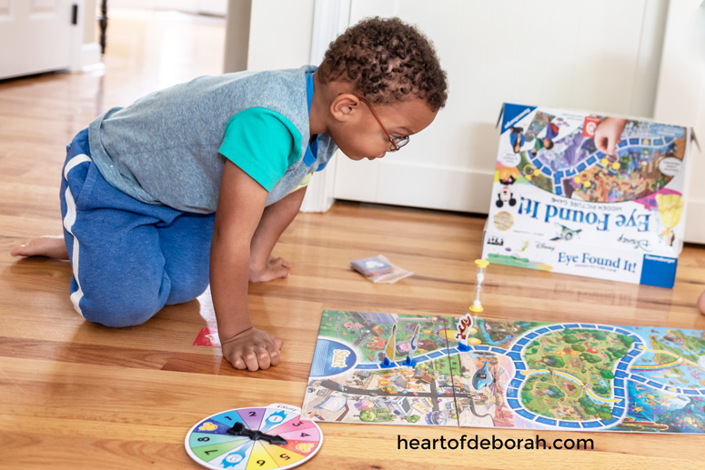 What a fun idea! Play a board game together for quality time with your young kids.