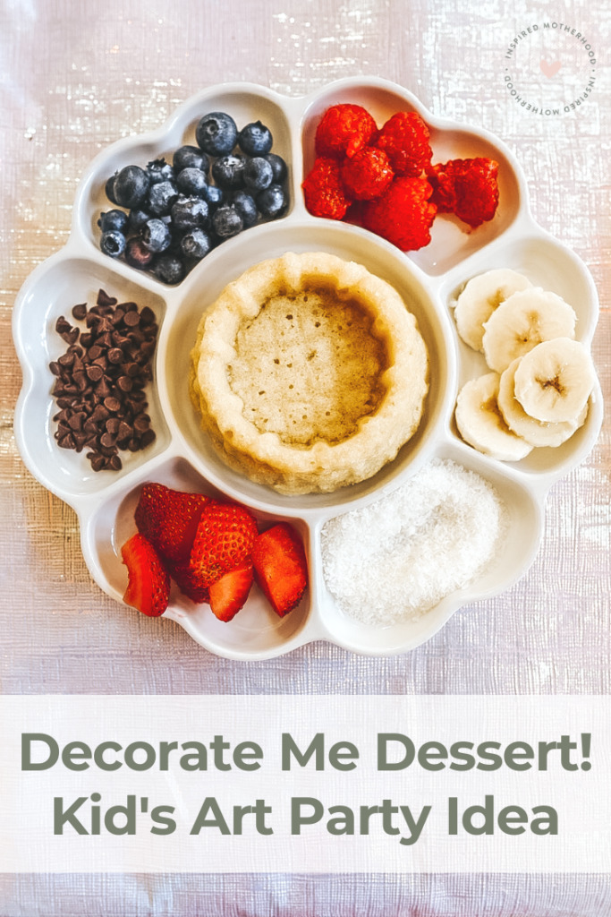 Make your own dessert. Perfect idea for a kids birthday party who loves art. Get a palette and decorate your own mini cake.