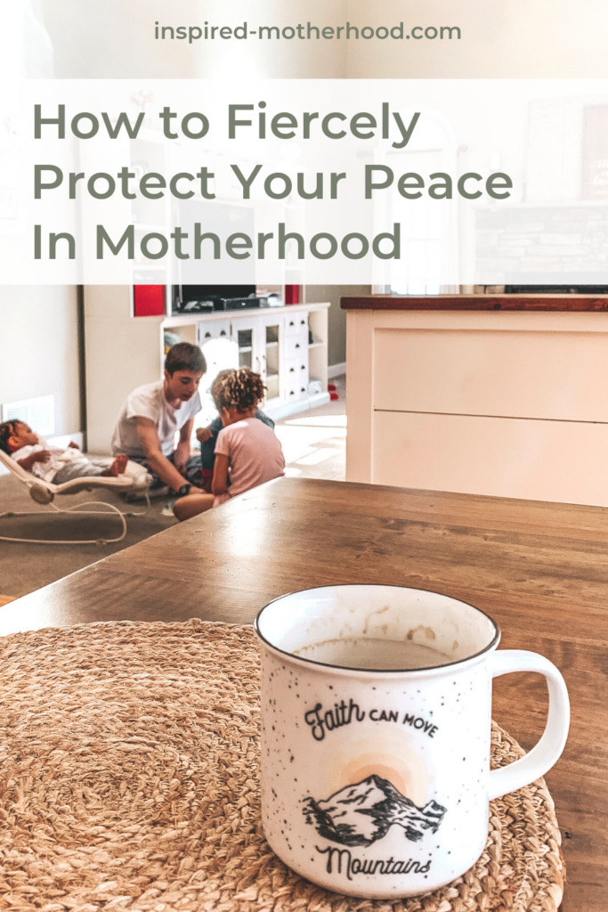 You can find peace in motherhood! Here are some practical ways to restore peace in your life as a mom. 