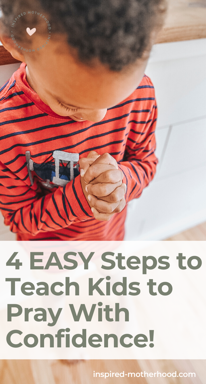 Jesus said let the little children come to me. Kids can learn how to pray powerful prayers with these 4 steps.