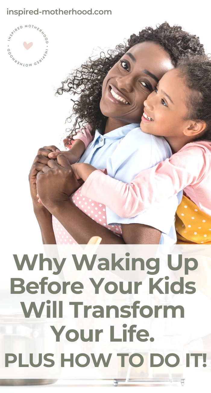 I was so used to using my kids as my alarm clock, but when I started setting boundaries and waking up before them I was a new mom. A better mom! Learn how to do this in your family. 