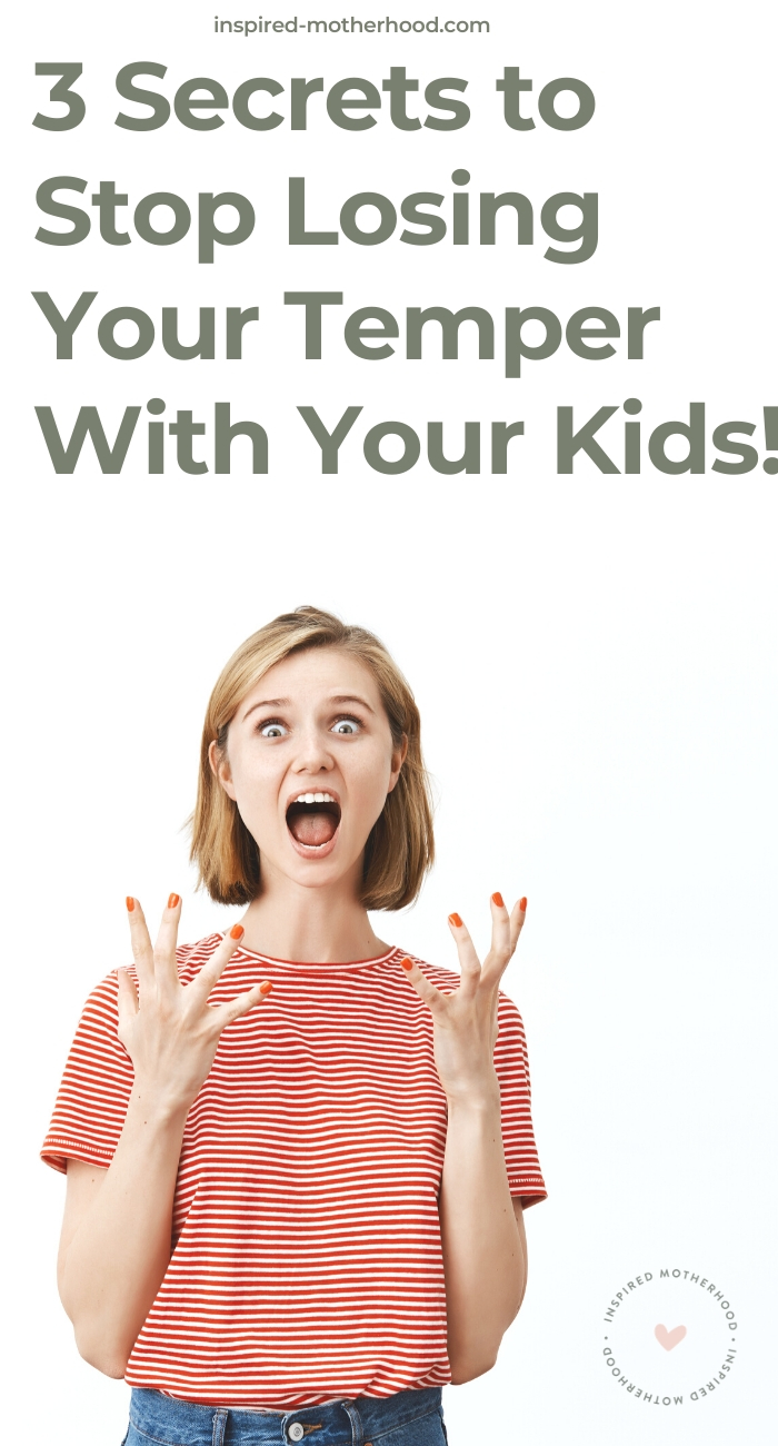 Have you ever lost your temper with your children and felt terribly after? You don't want to negatively affect your kids, but yet you can't seem to losing patience. Here are three ways to start recognizing your big emotions and stop losing your temper. 